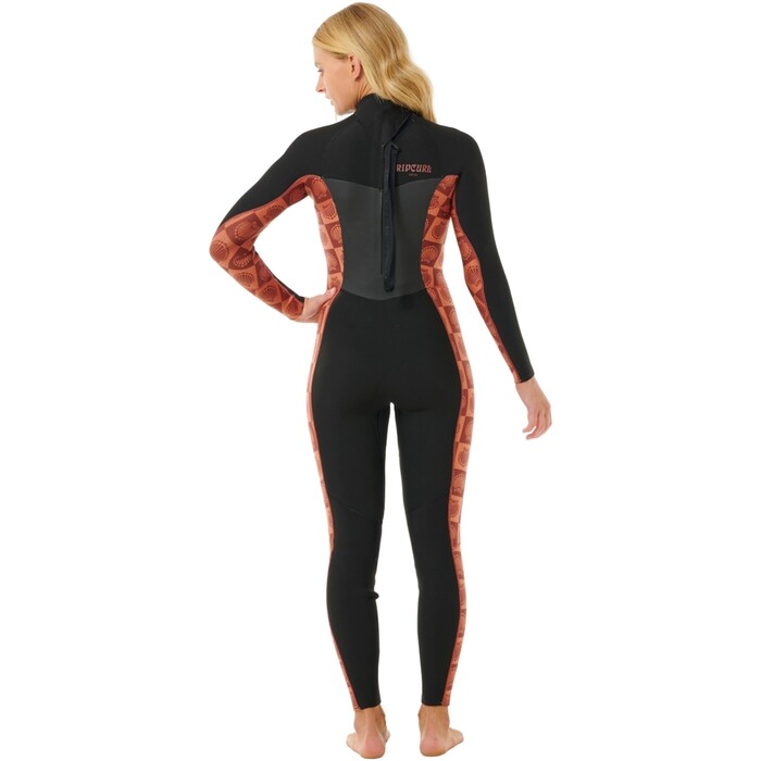 2024 Rip Curl Mujer Dawn Patrol 5/3mm Back Zip Neopreno 15QWFS - Rust